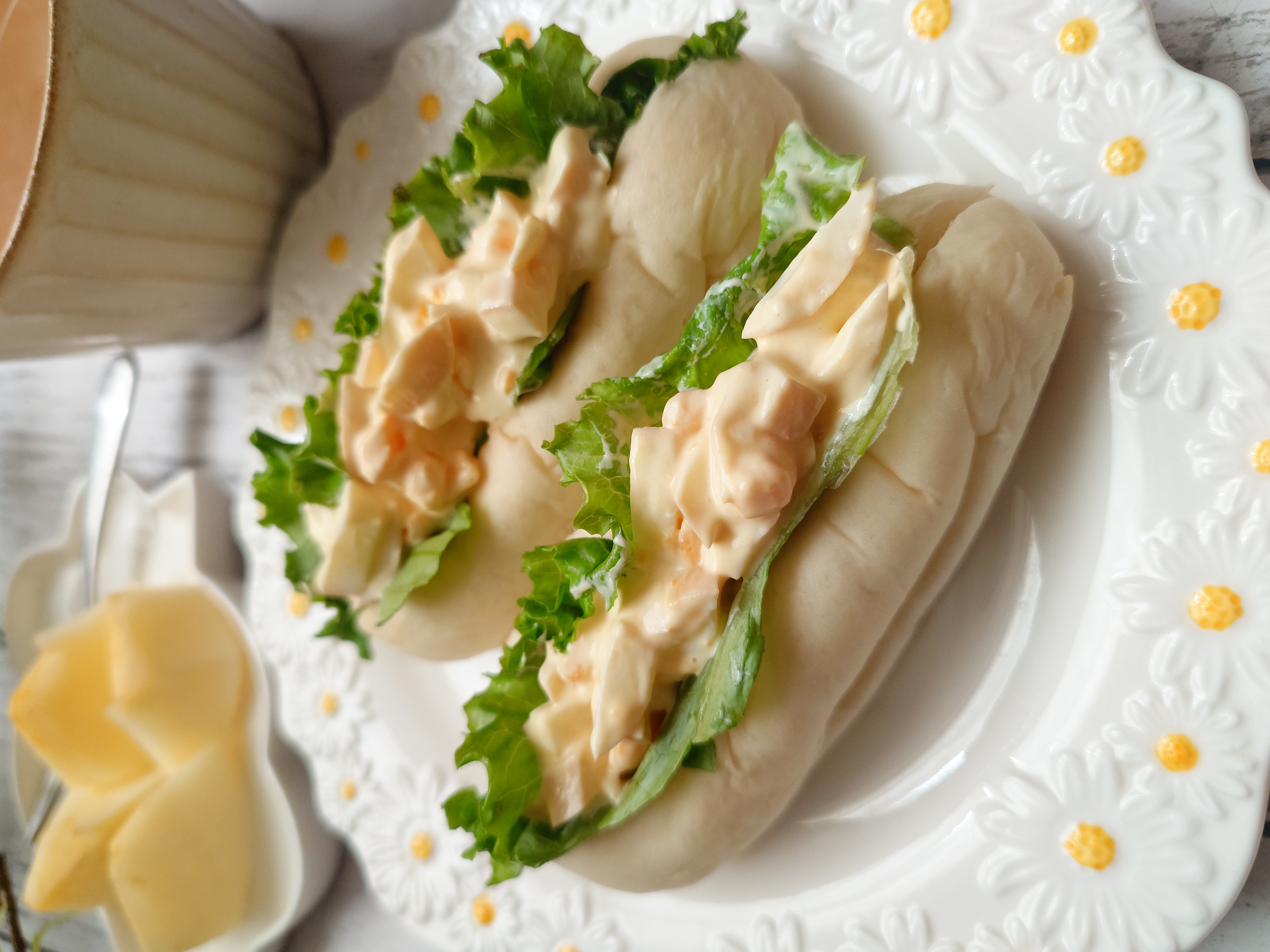味玉の卵サンド（国産小麦の米粉ロール）